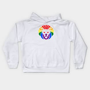 Rainbow Lion Head Kids Hoodie